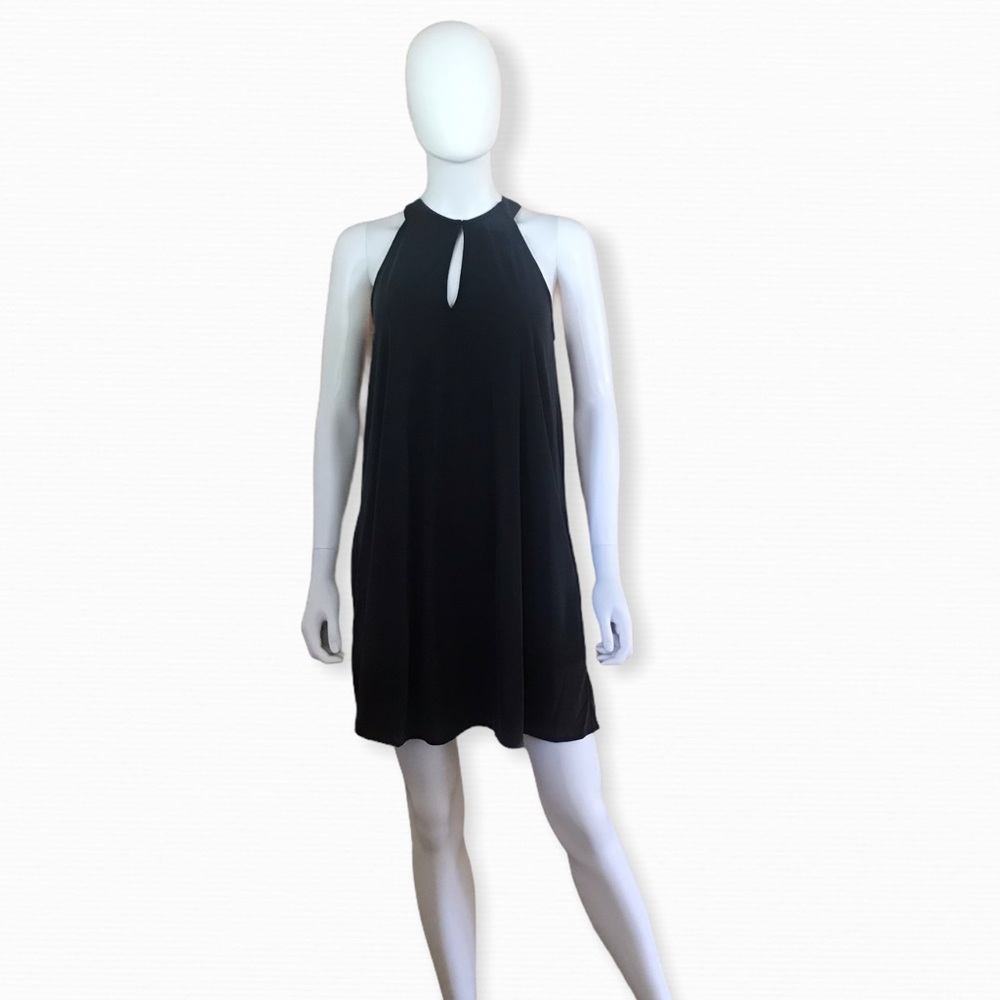 LAmade Black Front Keyhole Dress, S